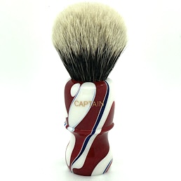 Limited Edition Captain 2 2 Band Silver Tip Badger Monarch Swirl