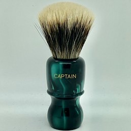 Captain 2 Manchurian Badger Faux Emerald 