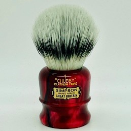 Limited Edition Chubby 1 Platinum Synthetic Fibre Faux Ruby