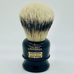 Chubby 1 Super Silvertip Badger Faux Ebony