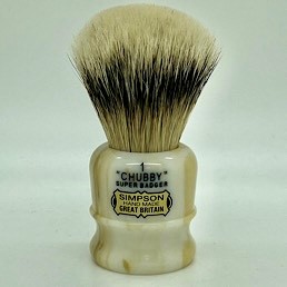 Chubby 1 Super Silvertip Badger Faux Italian Marble 