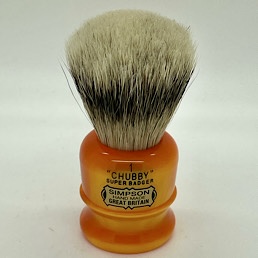 Christmas Special Edition Chubby 1 Super Silvertip Badger Sunspot Orange