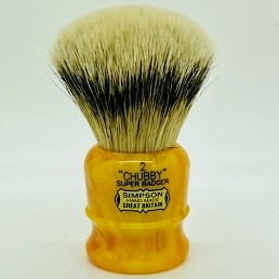 Limited Edition Chubby 2 Super Silvertip Badger Amber