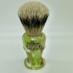 Christmas Special Edition Colonel X2L Super Silvertip Badger Faux Jade 