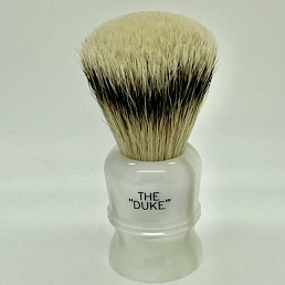 Christmas Special Edition Duke 3 Super Silvertip Badger White Pearl 