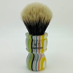 Limited Edition M7 Two Band Silvertip Badger Candy Stripe 