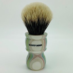 Limited Edition M7 Two Band Silvertip Badger Candy Stripe 