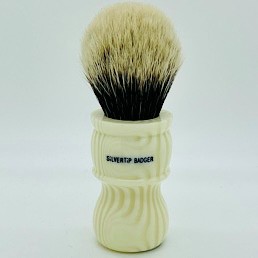 Limited Edition M7 2 Band Silvertip Badger Faux Ivory Stripe