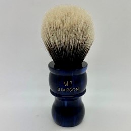 Limited Edition M7 Two Band Silvertip Badger Faux Sapphire 