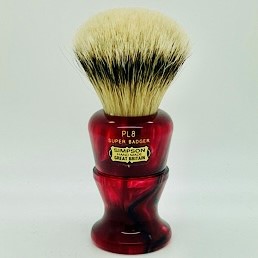 Polo 8 Super (Silvertip) Badger Faux Ruby 