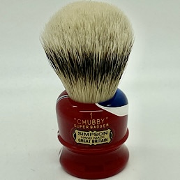 Christmas Special Edition Chubby 1 Super Silvertip Badger Monarch Swirl