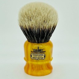 Chubby 2 Two Band Silvertip Badger Amber 