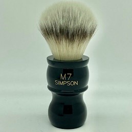 Special Edition M7 Platinum Fibre Ebony Shaving Brush