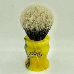 Christmas Special Edition Tulip T3 2 Band Silvertip Badger Medallion Yellow 